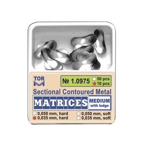 Matrici sectionate tip palodent 5mm Medium cu bordura 50buc 1.0975-50