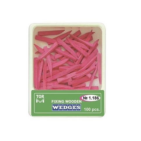 Pene lemn interdentare 100buc medium lungi roz 1.186