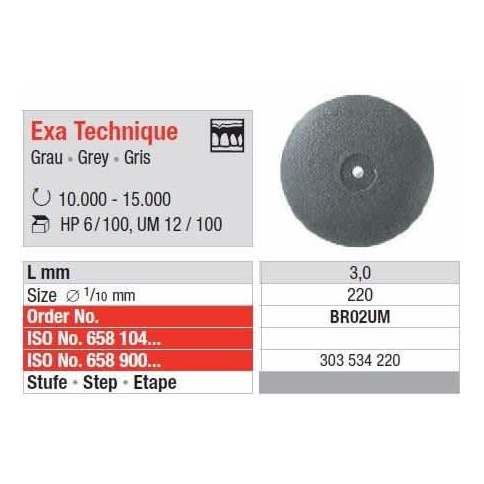 Polipanti Nemontati Acrilate Exa Technique Gri HP - 12 buc. 