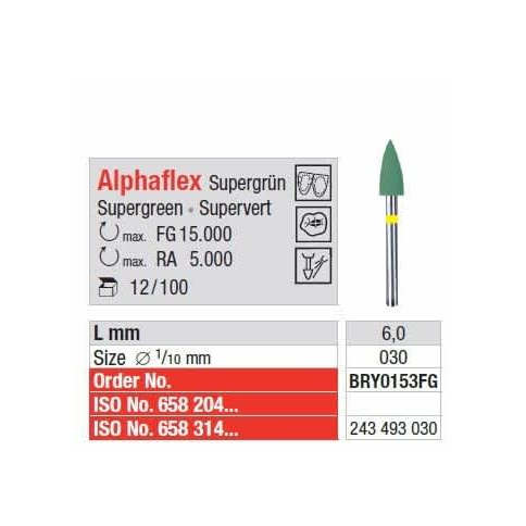 Polipanti Aliaje Pretioase Alphaflex FG Super Verde - 100 bucati