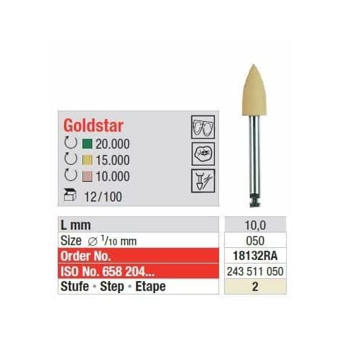 Polipanti Aliaje Pretioase GoldStar RA Pasul 2: Galben - 12 bucati