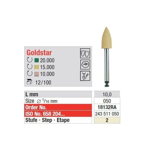 Polipanti Aliaje Pretioase GoldStar RA Pasul 2: Galben - 100 bucati