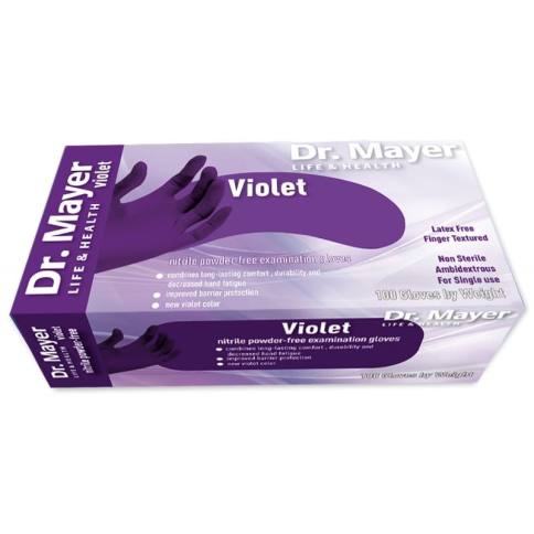 Manusi examinare nitril violet marimea L Dr.Mayer