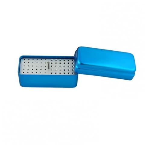 Cutie endodontica aluminiu mini 72 orificii blue Falcon