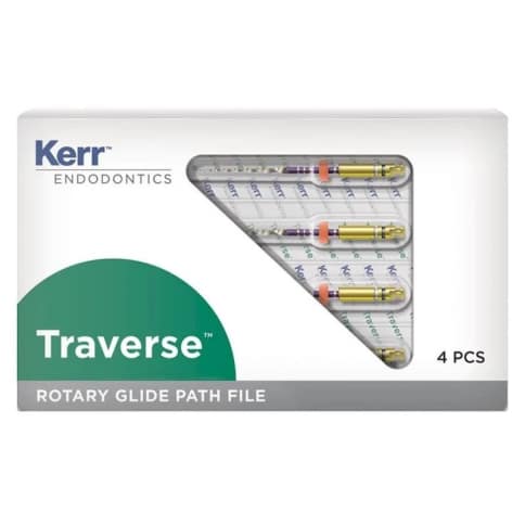 Traverse Orifice Opener .25/.08/17 mm + Traverse Rotary Glide Path file .13/.06/21mm Kerr