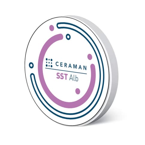 Disc zirconiu alb SST 98 x 25mm Ceraman