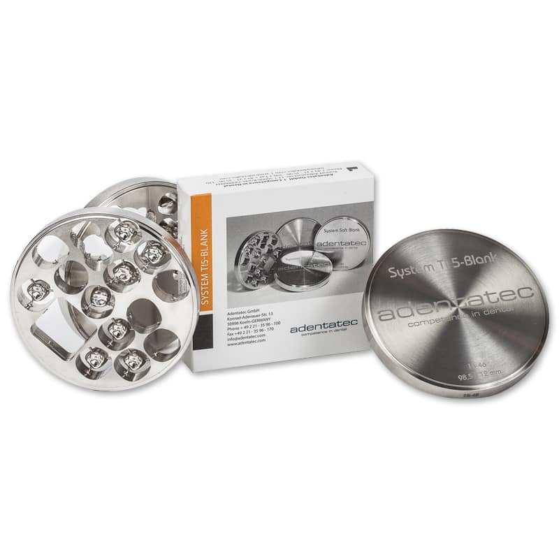 Disc CAD-CAM Ti5 98.5-25mm System Ti 5-Blank Adentatec