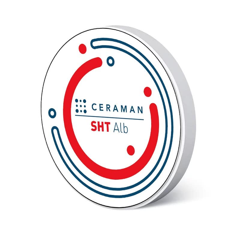 Disc zirconiu alb SHT 98 x 10mm Ceraman