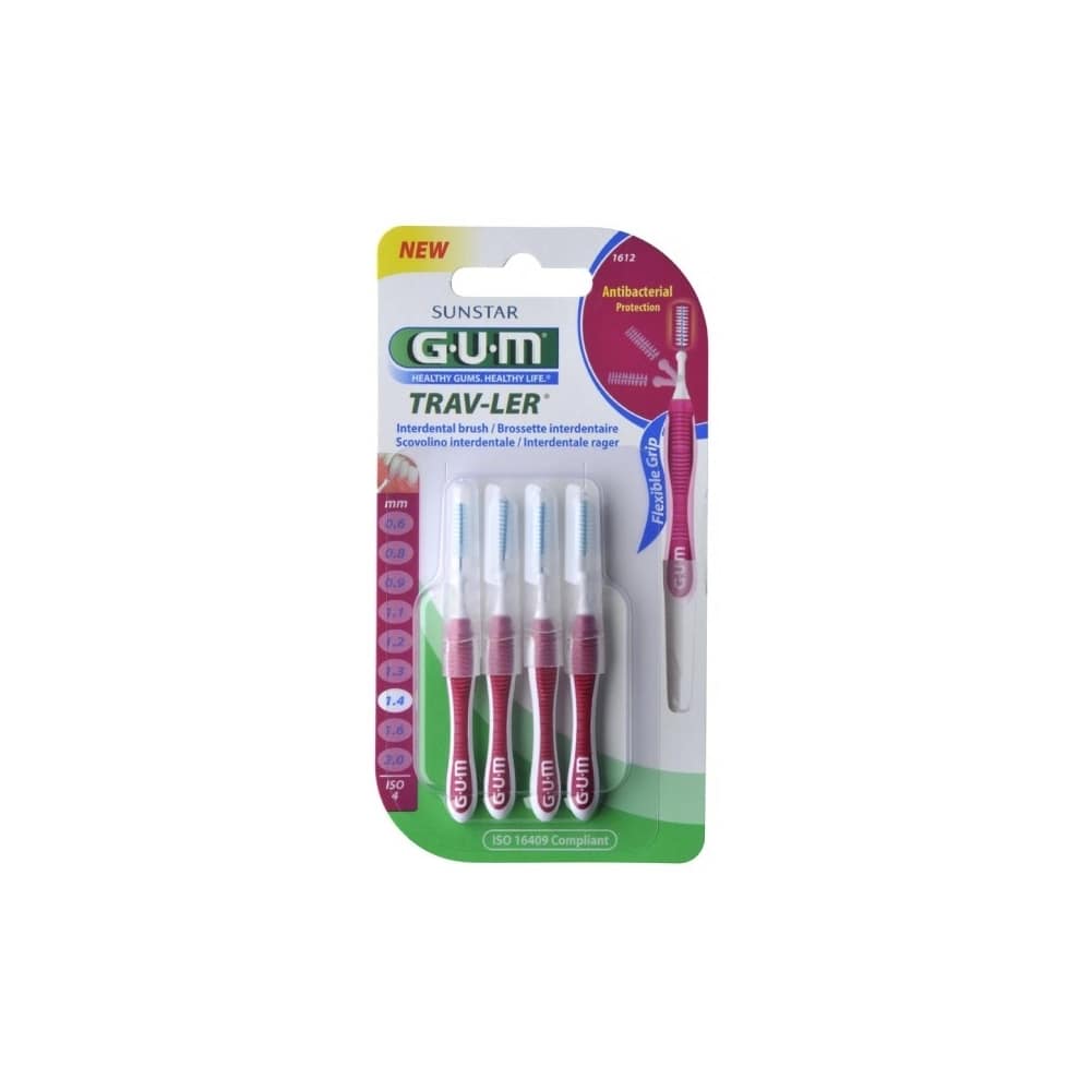 Periute De Dinti Interdentare Gum Travler 1.4 Mm 4 Bucati