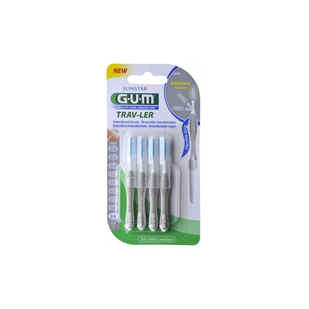 Periute De Dinti Interdentare Gum Travler 2.0 Mm 4 Bucati