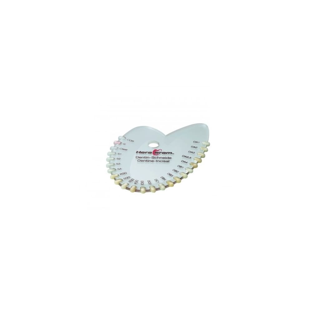 HeraCeram Shade Guide Dentine-Incisal Heraeus Kulzer