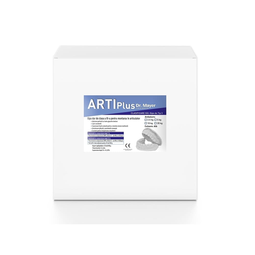 Gips HiroArti PLUS synthetic hard -white 5 kg
