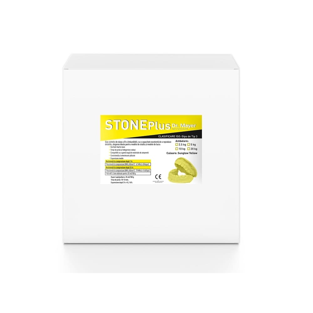 Gips HiroStone PLUS synthetic hard-yellow 2.5kg