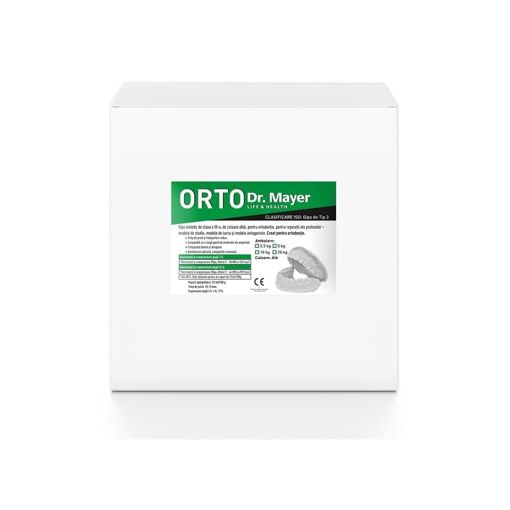 Gips Hiro Ortho synthetic hard-white 20 kg clasa III Dr.Mayer