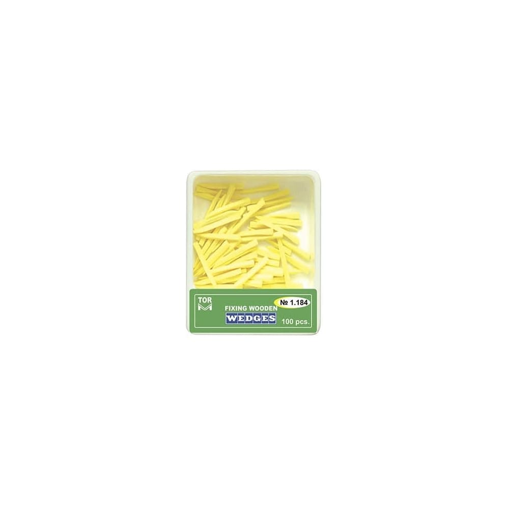 Pene lemn interdentare 100buc fine lungi galbene 1.184