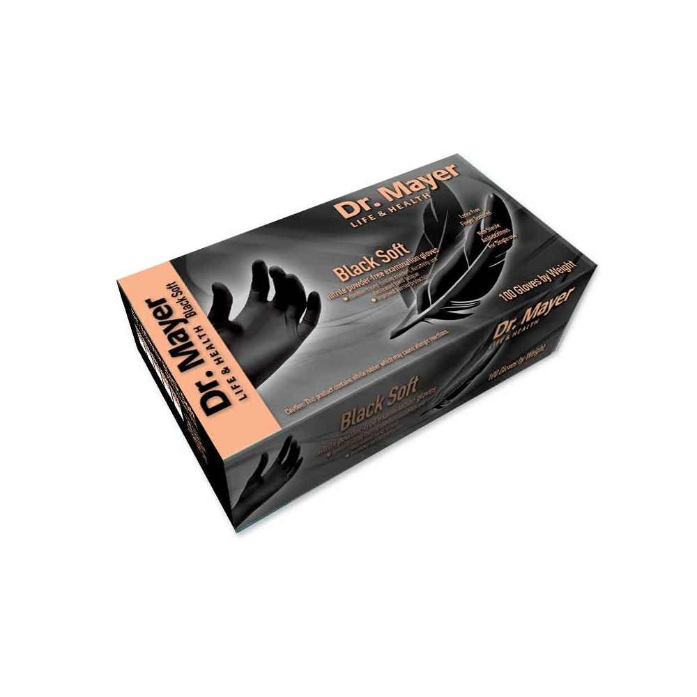 MANUSI DR.MAYER NITRIL NEGRE SOFT 100 L