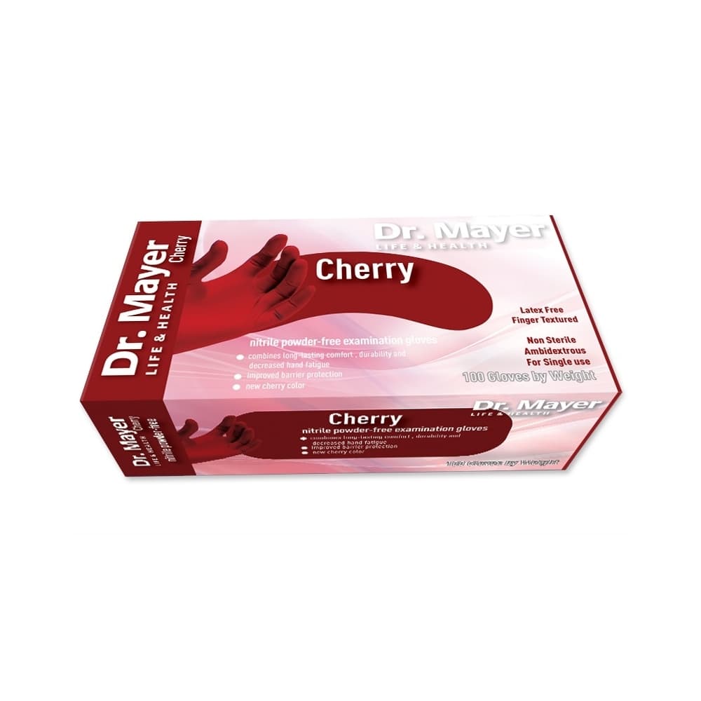 Manusi examinare nitril Cherry Red marimea XS Dr.Mayer