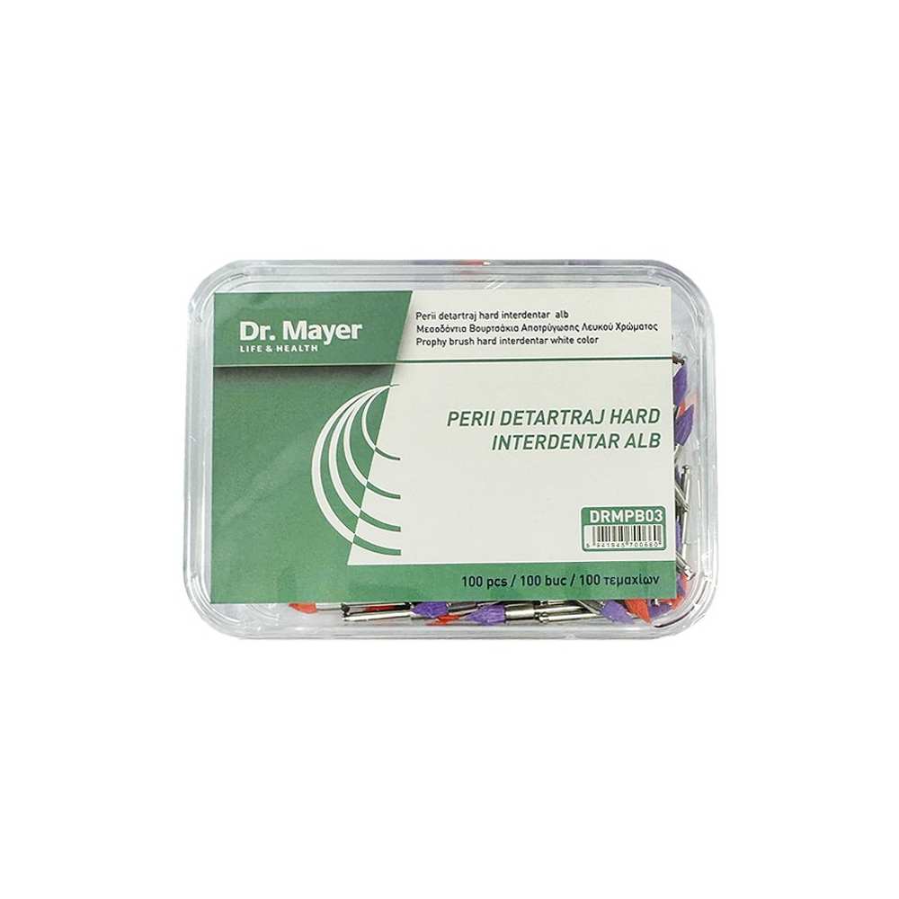 Perii Detartraj Hard Interdentar Alb Dr. Mayer 100 bucati